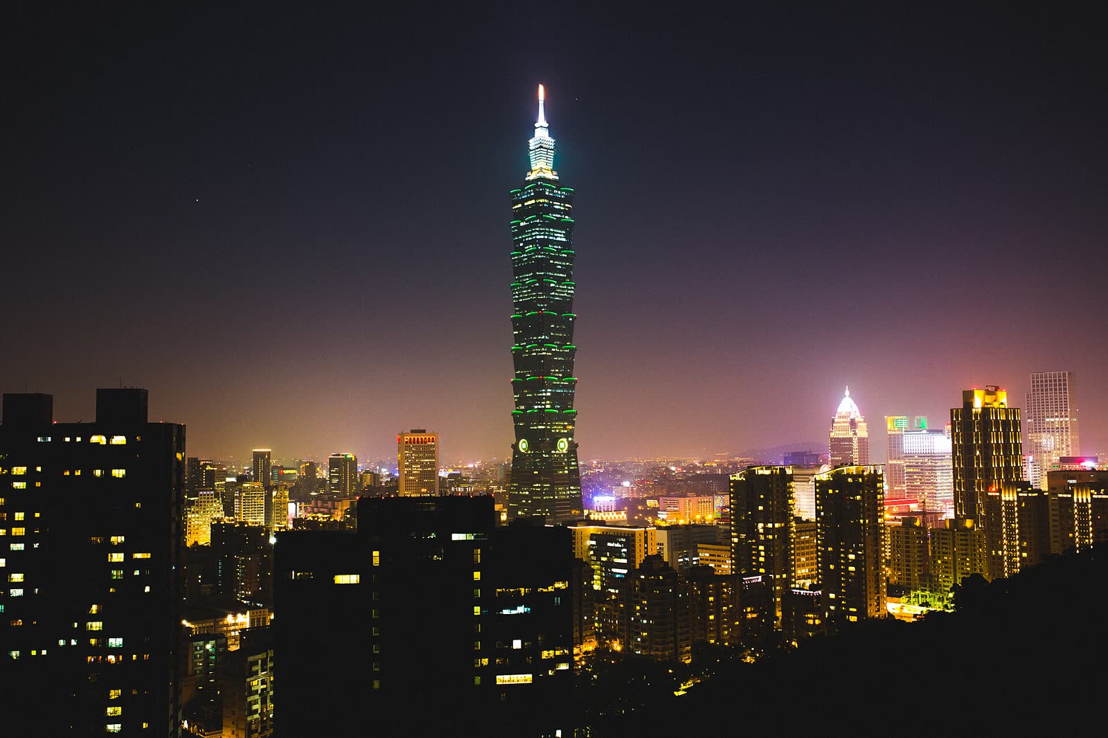 晚上的台北101