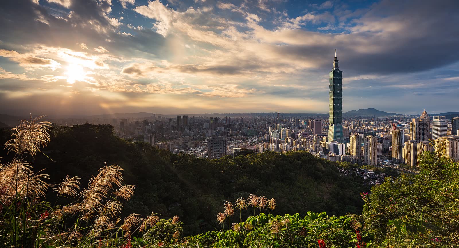 從象山看台北夕陽